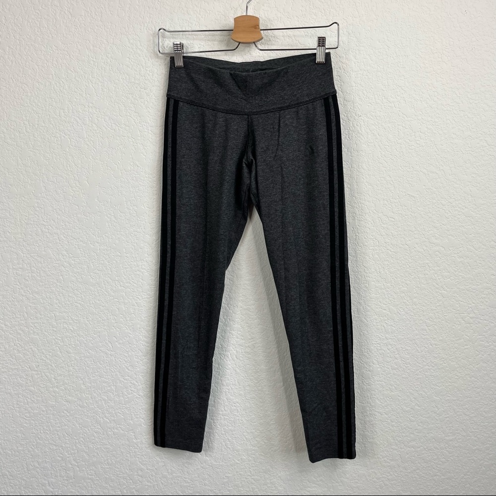 adidas originals 3 Stripe Banded Logo Marled Leggings